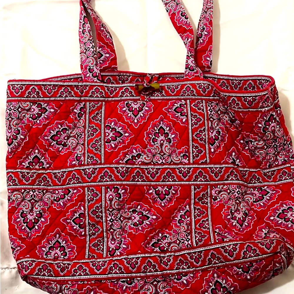 Vera Bradley Retired Frankly Scarlet Tote